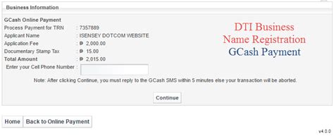 how to pay dti using gcash|How to register your online business to DTI .
